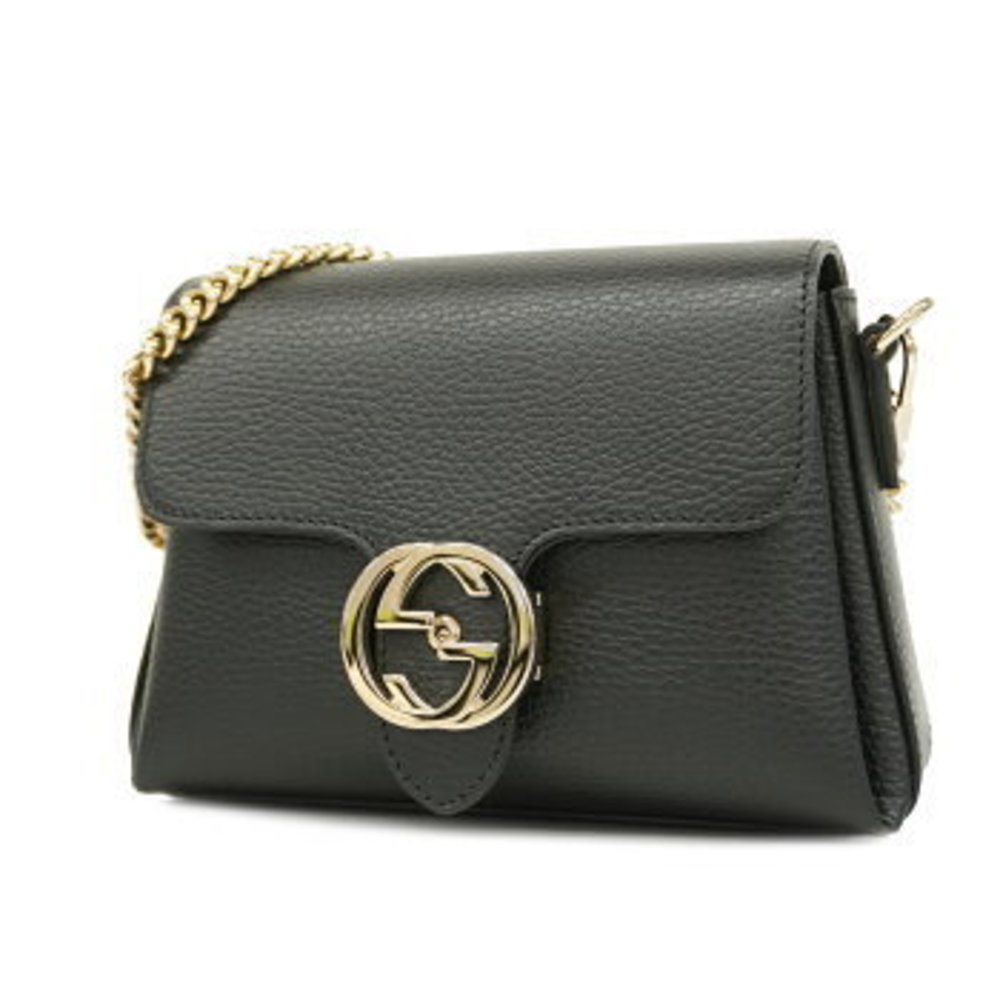 Gucci Interlocking G Leather Shoulder Bag
